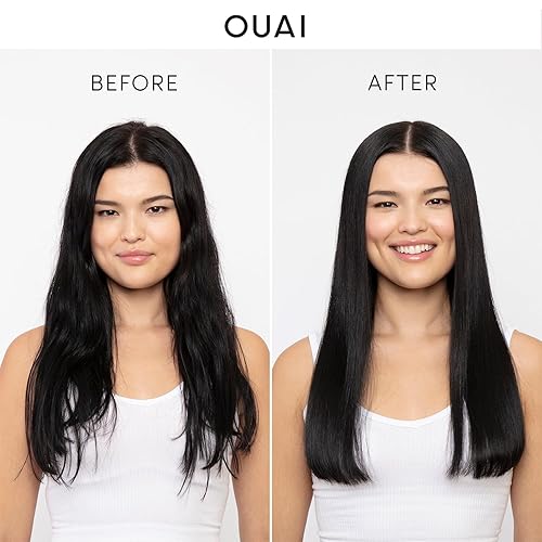 Miniatura 8 de OUAI Juego de champú, acondicionador y mascarilla de tratamiento para cabello fino, voluminizadora, fortalecedora, reparadora, 3 unidades (champú de