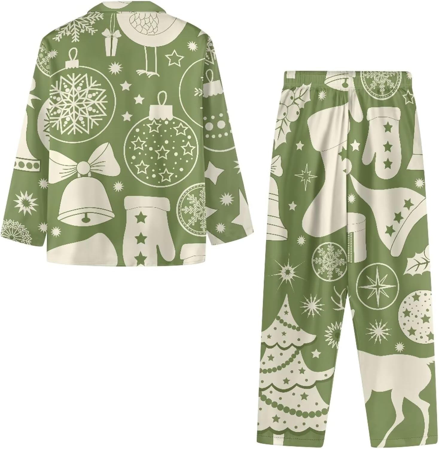 Christmas Winter Clothes For Women Leisure Nightwear Soft Winter Pajamas Lounge Sets Long Sleeve Sleepwear and Pant