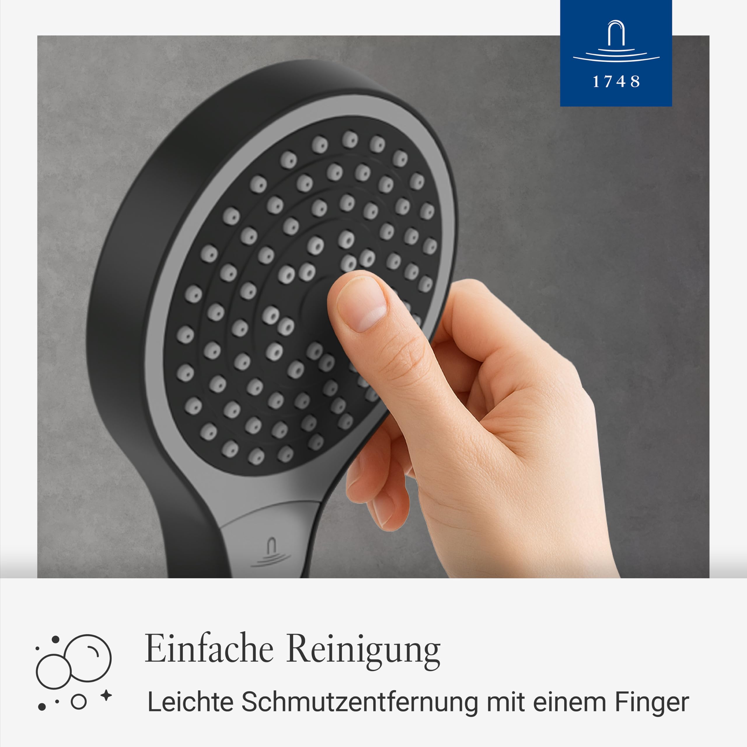 Villeroy & Boch Verve Showers Handbrause – Schwarz Matt