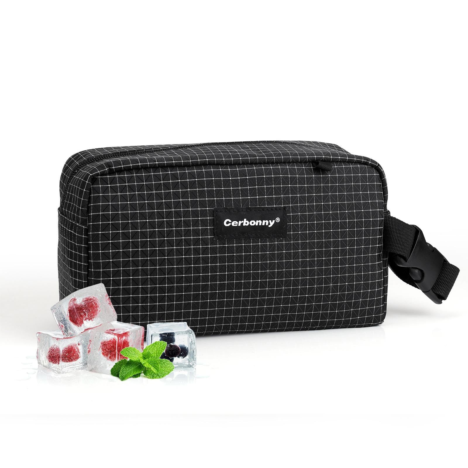 Cerbonny Bolsa de almuerzo pequeña congelable para el trabajo, la escuela, viajes, bolsa de almuerzo pequeña a prueba de fugas, pequeña bolsa aislada para niños de 3 años o más, bolsas de almuerzo