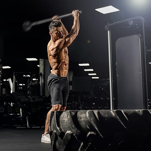 Miniatura 6 de Philosophy Gym Campana de maza de acero, club de mazas para entrenamiento de fuerza, entrenamientos funcionales de cuerpo completo