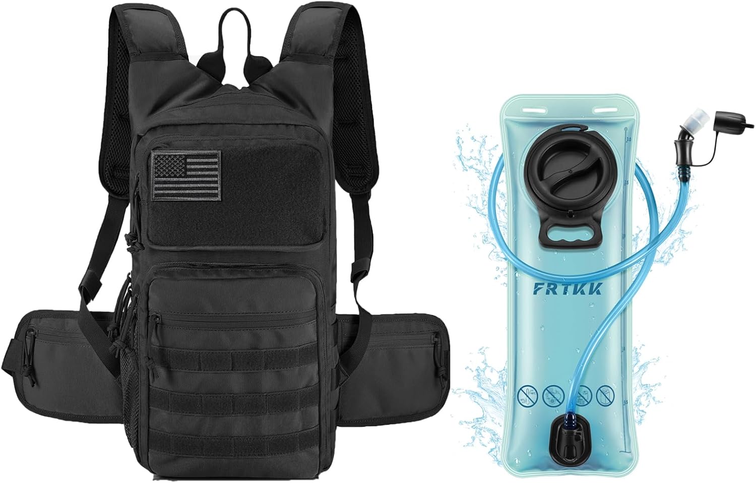 Hydration Backpack with 3L TPU Hydration Bladder, Lightweight Insulation Hydration Pack for Cycling, Hiking, Running, Climbing, Hunting, Biking