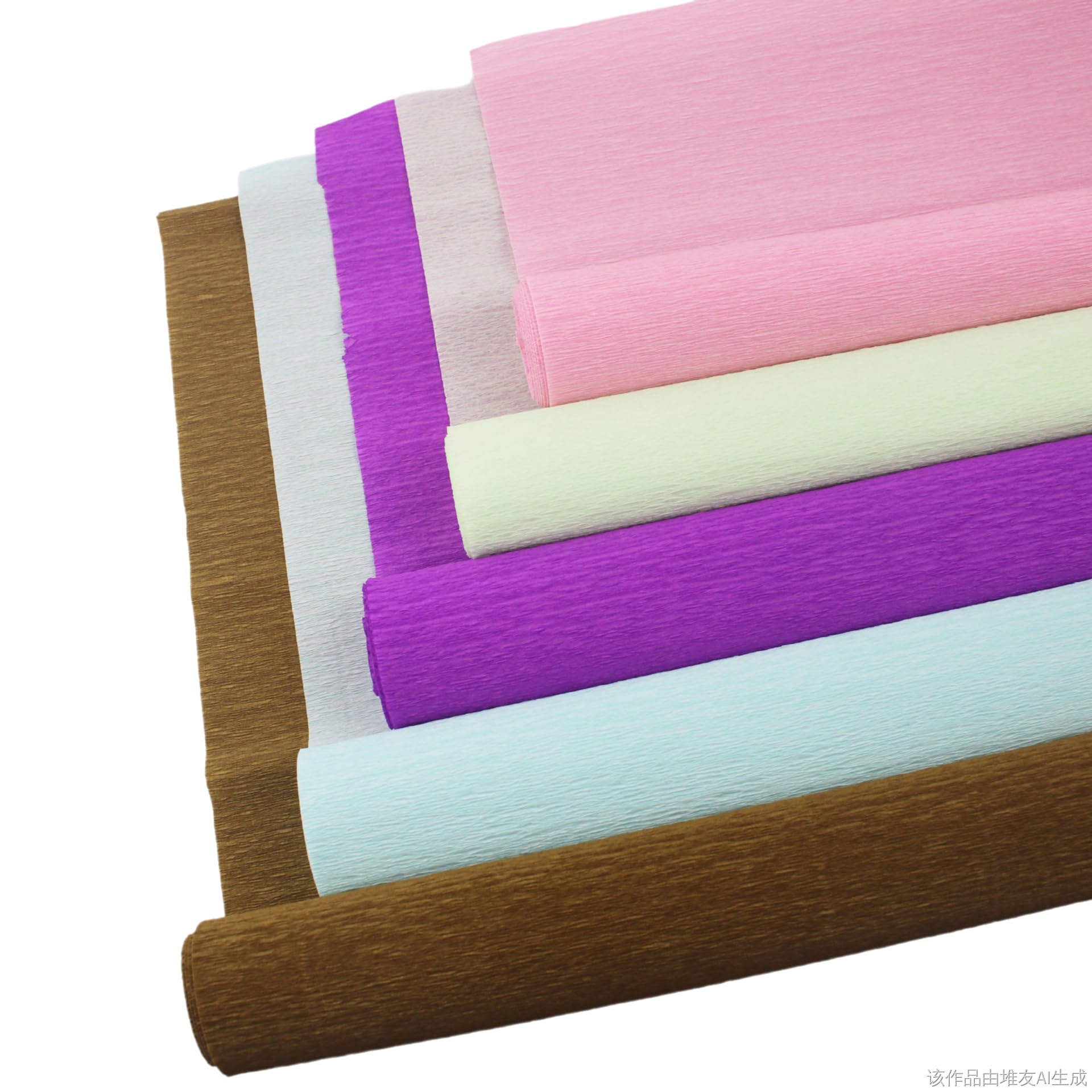 Rouleaux de papier crépon de 70 g – Fournitures d'art et de bricolage pour la fabrication de fleurs, serpentins de fête froissés et projets de décoration (orange rouge)