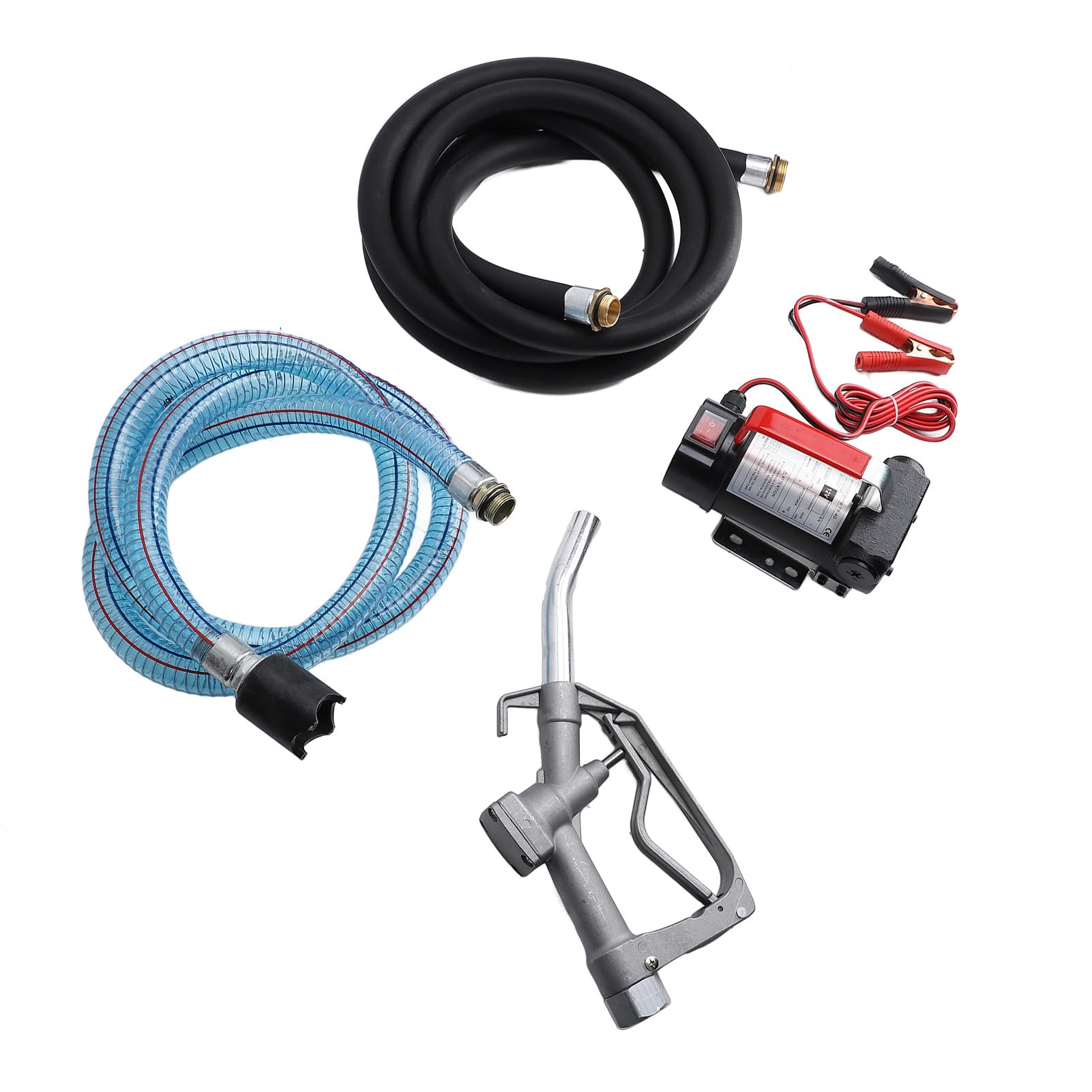 Generic Zestaw Elektrycznej Pompy Paliwa 12 V 155 W Niezawodny System Przesyłu Paliwa do Ciężkich zastosowań W Zastosowaniach Przemysłowych i Morskich Zawiera Węże i dyszę