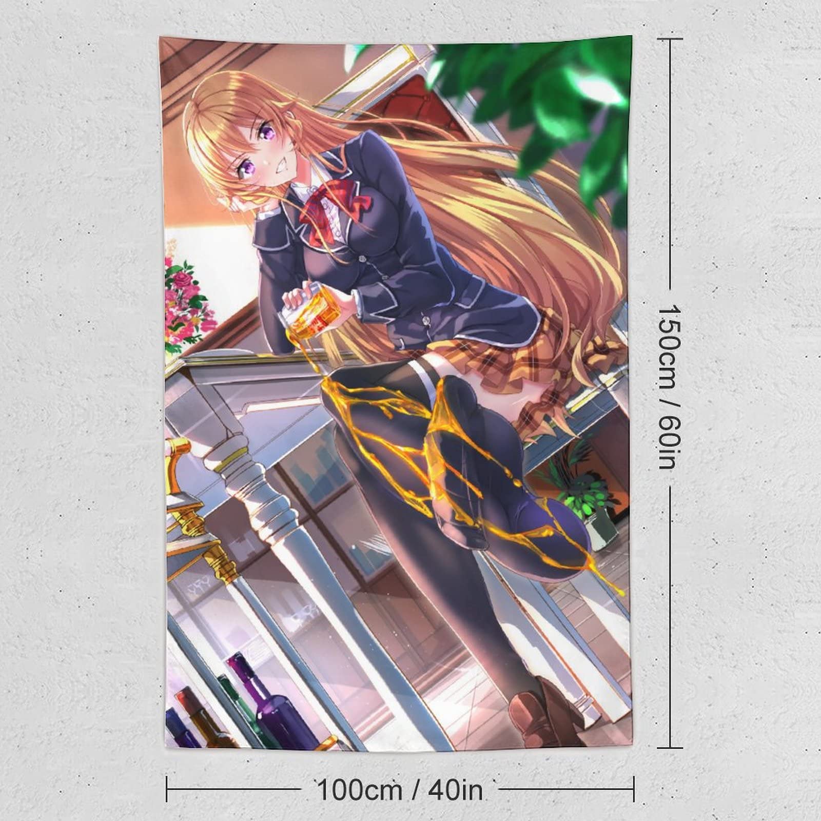 Amazon.co.jp: タペストリー 食戟のソーマ 薙切えりな JK 制服 ジャム