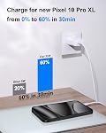 for Google Pixel Charger Fast Charging, 2Pack 35W Type C Super Fast Charger | Power Block, with 6FT USB C to C Cable Cord, for Google Pixel 10/10 Pro XL/9/9 Pro XL/Fold/8/8 Pro/7/6/5/4 XL, Android Phone