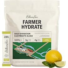 Ballerina Farm Farmer Hydrate Lemon Lime Basil Electrolyte Powder Packets