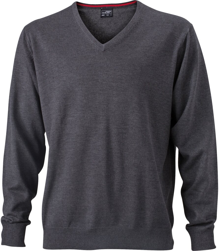 James & Nicholson Anthracite-Melange Classic Cotton Pullover (Xl, )