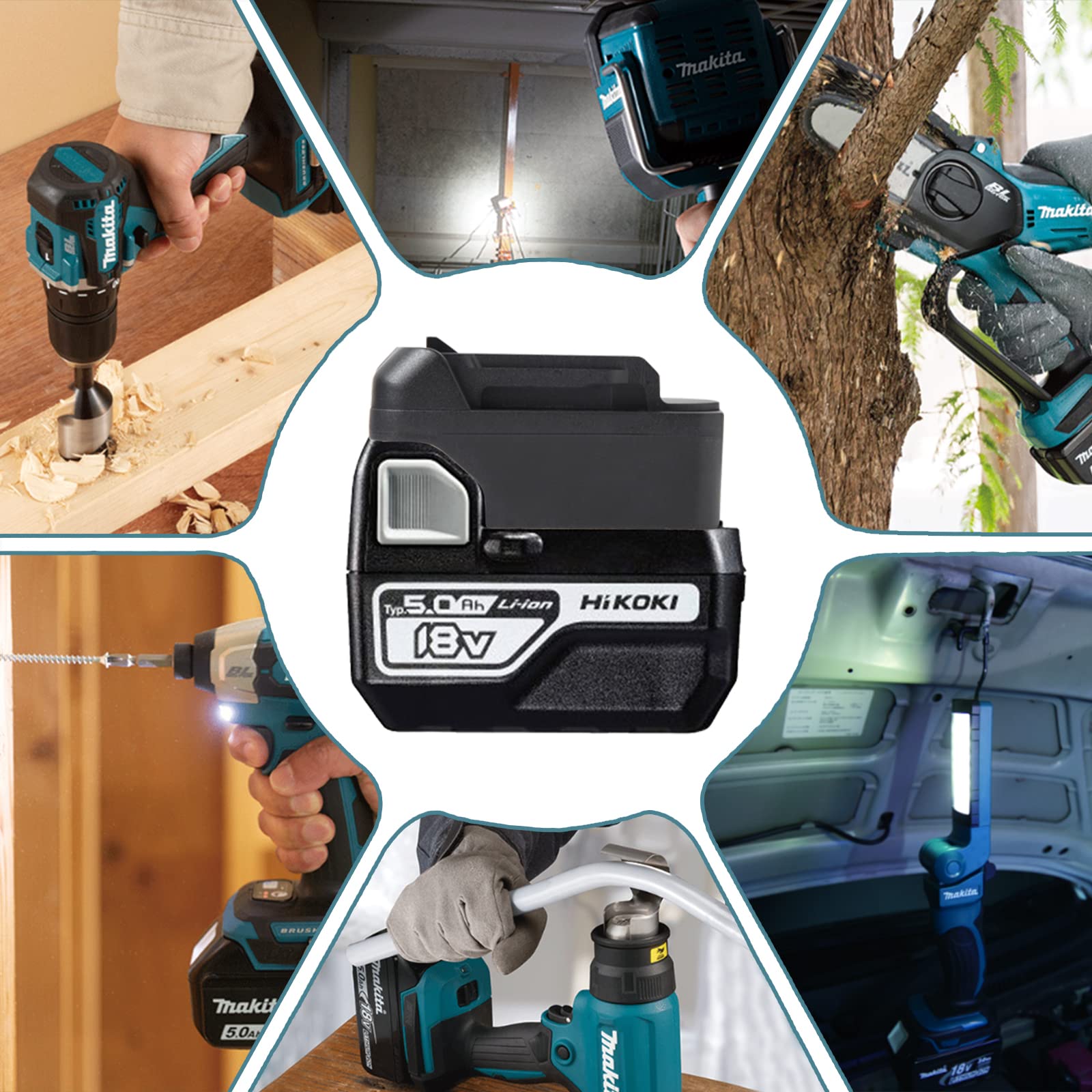 Makita - マキタ用バッテリーアダプター　３６v対応 Amazon.co.jp: ハイコーキ対応 から マキタ対応 ハイコーキの18V