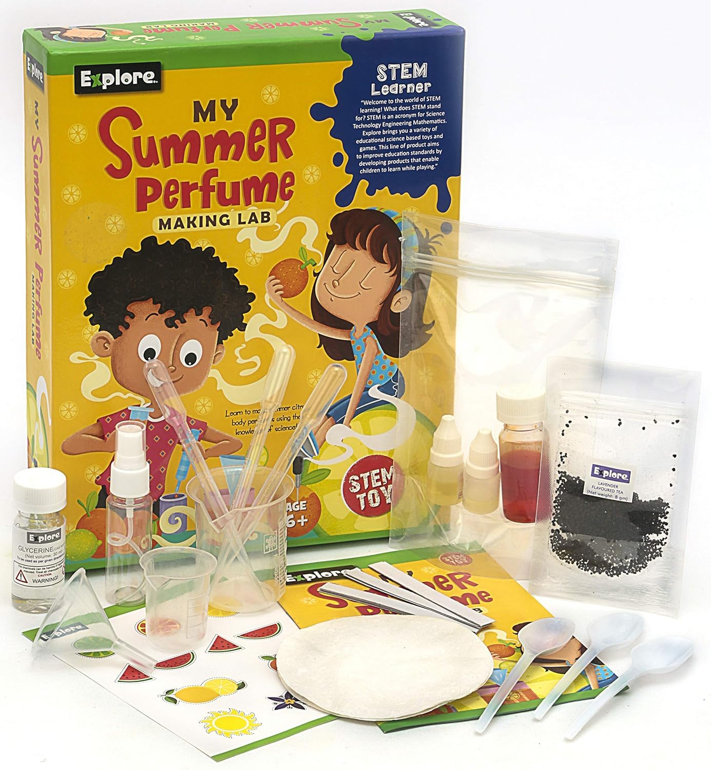 Kids Perfume Making Kit My Summer Perfume Making Lab Science Kit STEM Educational Toy for Children Age 8+ DIY Perfume Making Experiment Set Fun Learning Gift for Boys & Girls-image-11