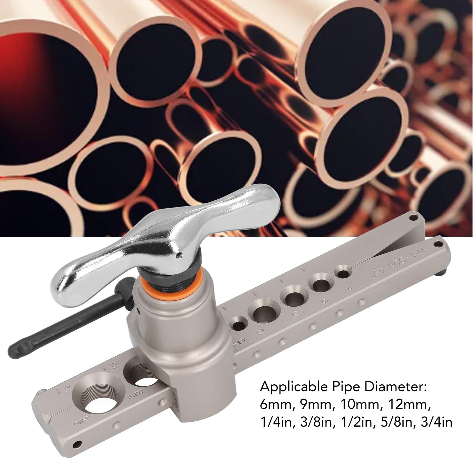 Expansores Excéntricos Herramienta de Expansión de Tubos Kit Profesional 45° para Cobre 6mm 10mm 12mm Aluminio Ligero Diseño Ergonómico Durable Eficaz