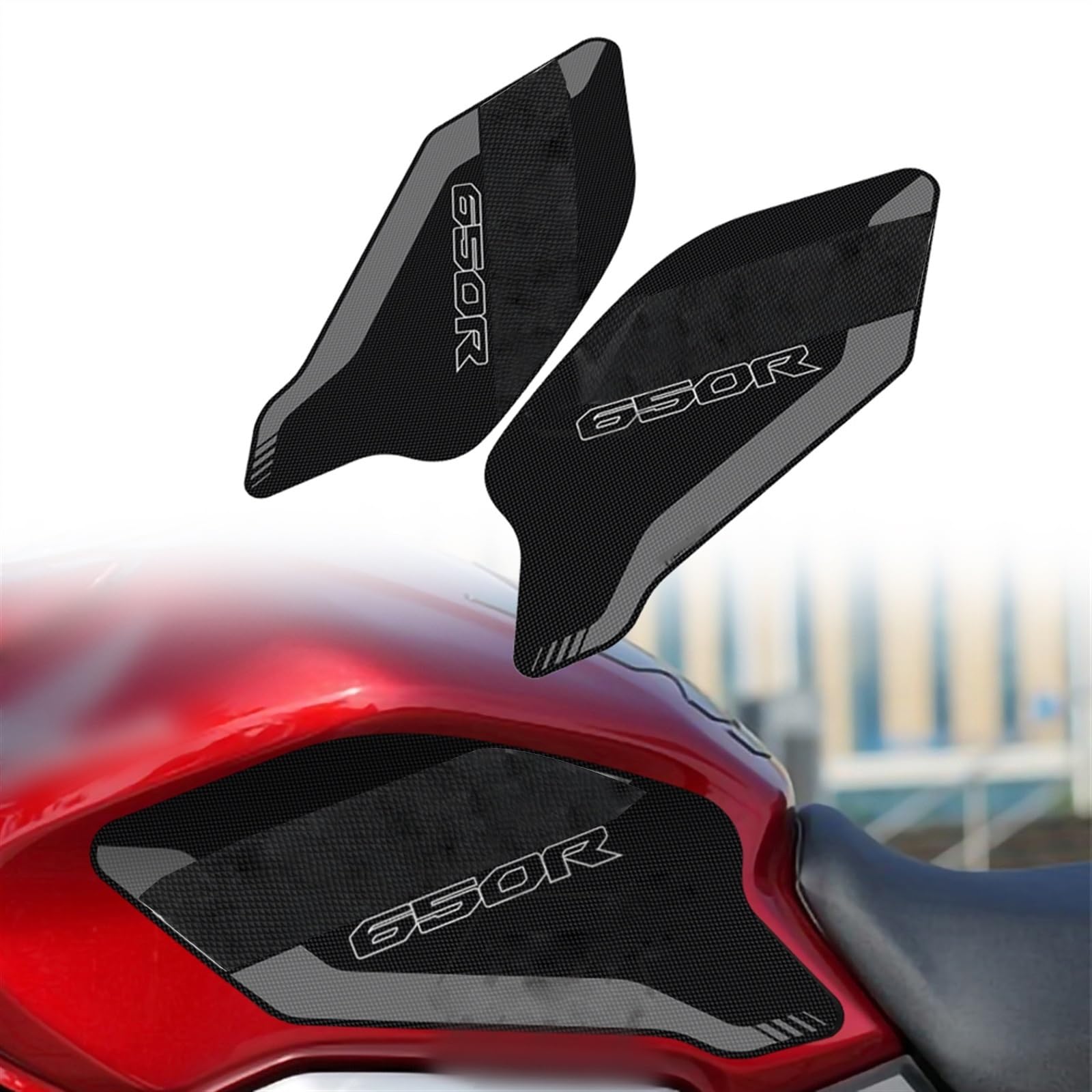 Protection de réservoir Honda CB650R anti-dérapante pour grip de genou noir