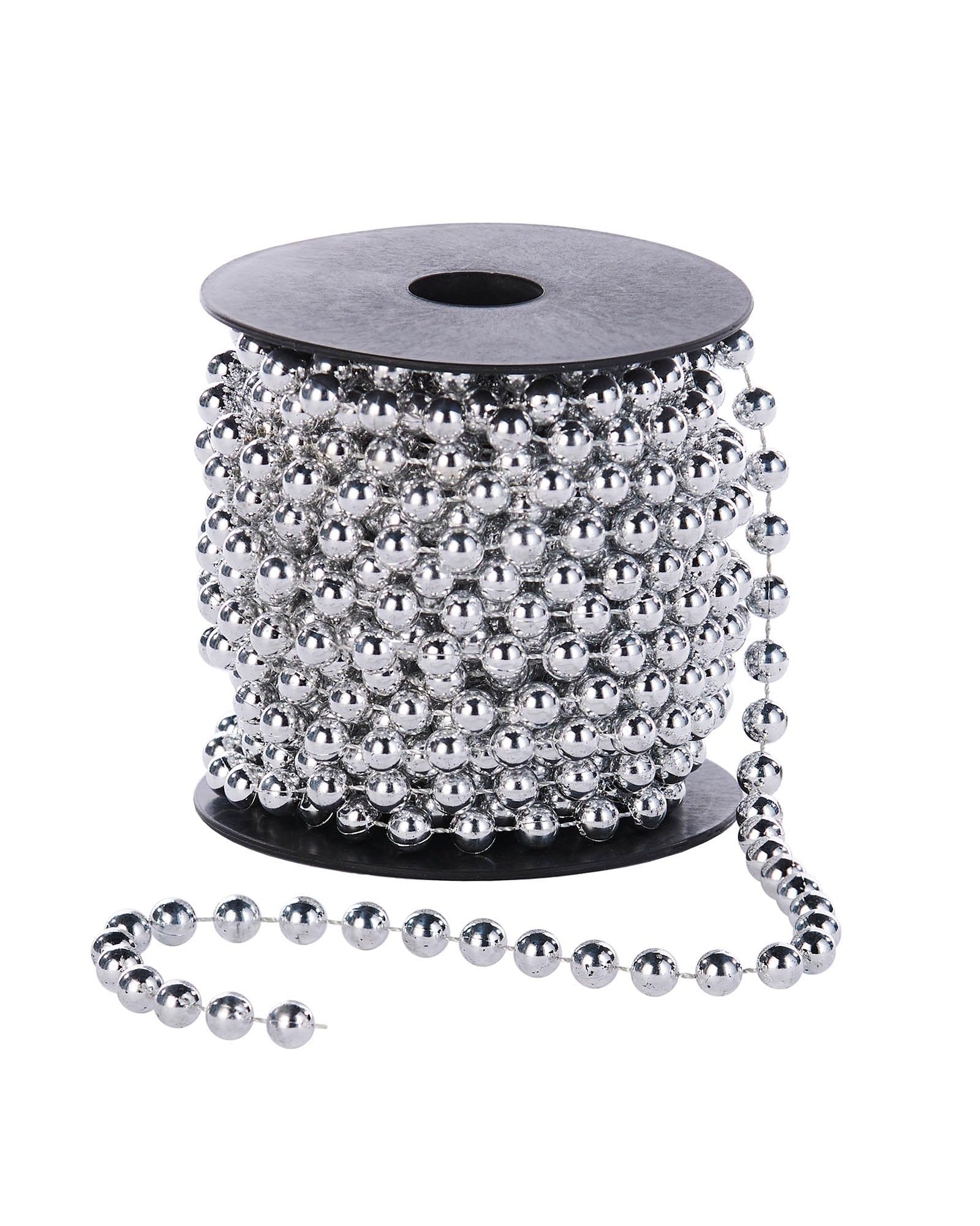 WeRChristmas Baubles, Silver, 10 m