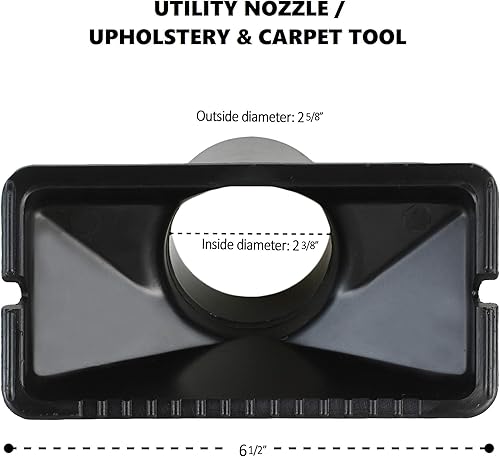 Miniatura 3 de Shop Vac Accessories - Accesorios de 2 12 pulgadas (2.5 accesorios para aspiradora en seco y húmedo, cepillo para el suelo, cepillo para polvo,