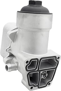 Upgraded Aluminum Oil Cooler Filter Housing Assembly w/Gasket for 2012 2013 2014 Volkswagen VW Passat TDI SE SEL 2.0L Diesel#03L115389B 03L115389H 03L115389C 03L115389G