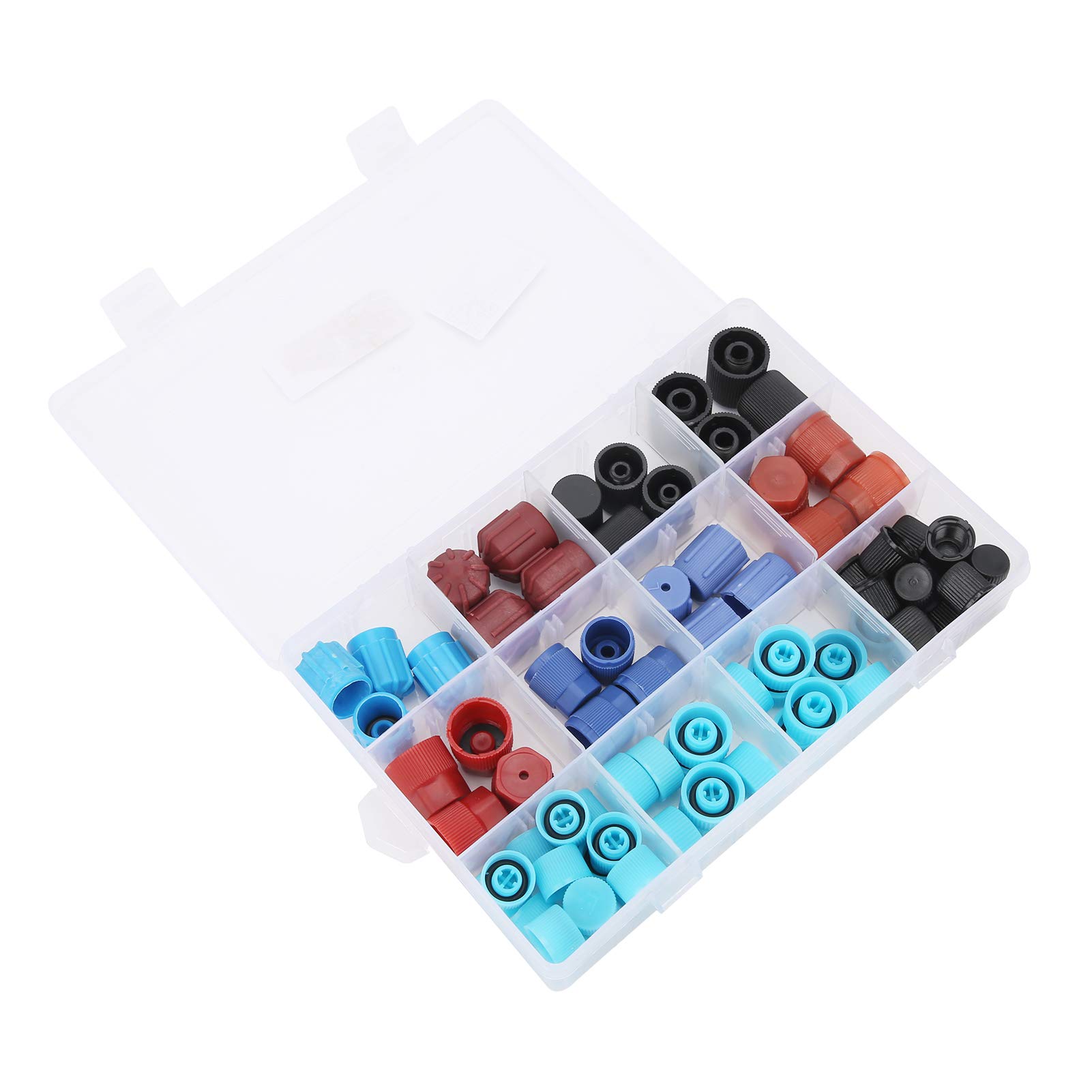 10-teiliges Set AC Serviceventil-Kappen – Staubschutz Für Hoch- & Niederdruck-Anschlüsse, ABS, 13mm & 16mm
