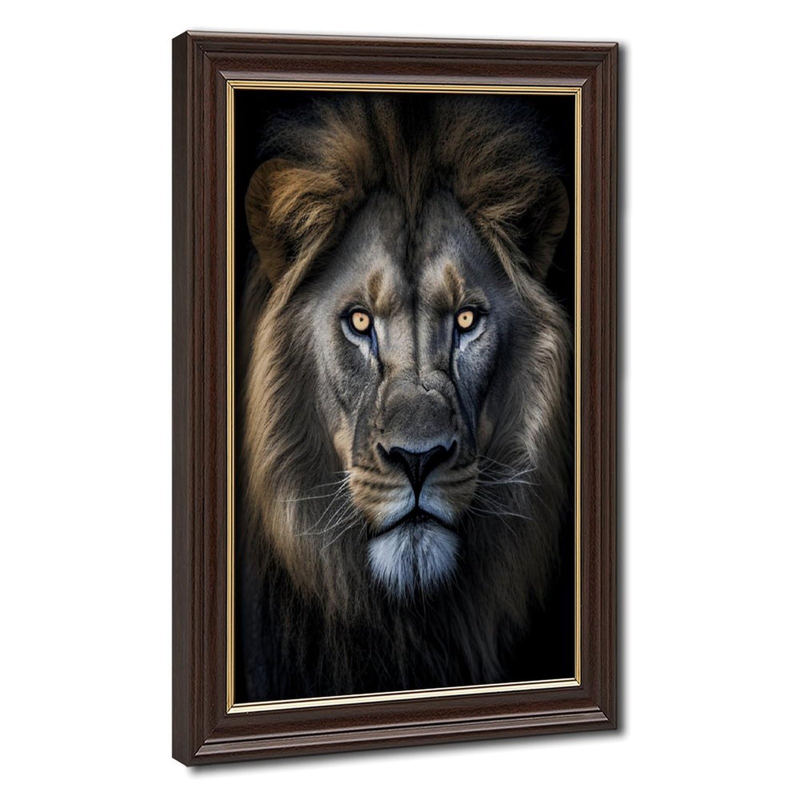 Bareronor Majestic Lion Canvas Poster for Dorm Room Decor Gift