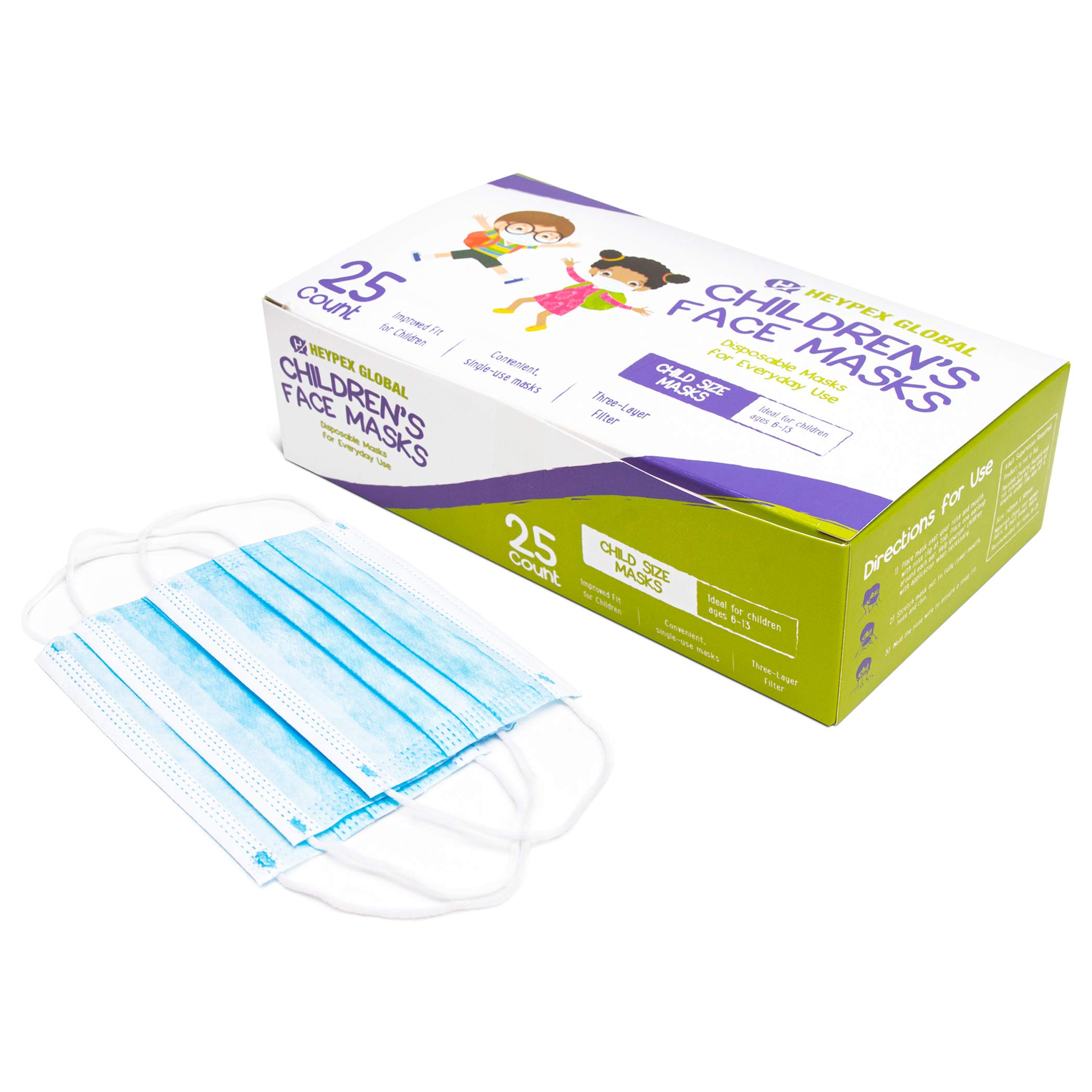 Global Children's Disposable Face Mask, 25 ct.