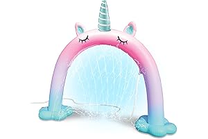 Kids Sprinkler Arch for Summertime Outdoor Play (Unicorn)
