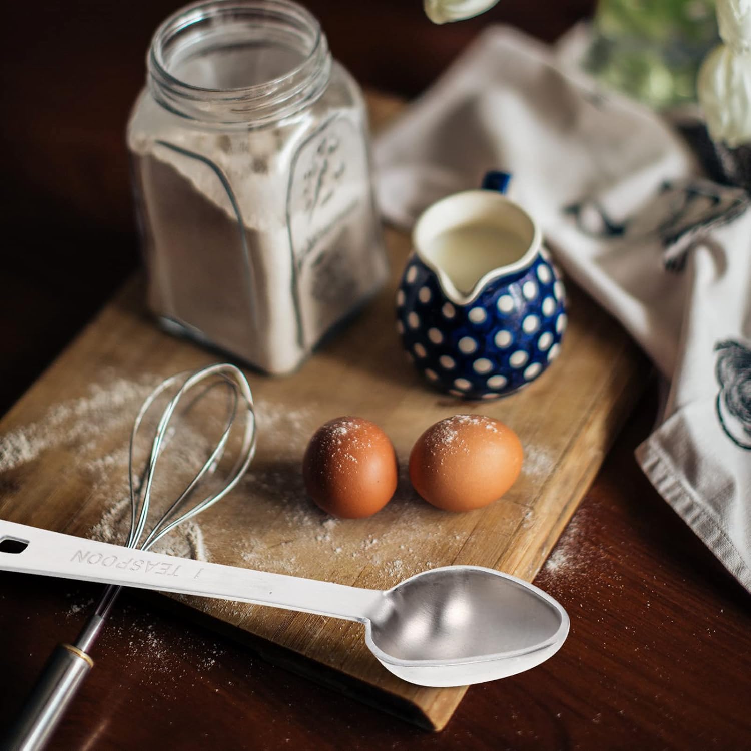 1 Set Scoop Utensils Seasoning and Stainless Refillable Coffee Metal Tea for Steel or Tablespoons Powder Cooking Food Measurements Mini Tools Tablespoon Baking Duty Heavy Kitchen