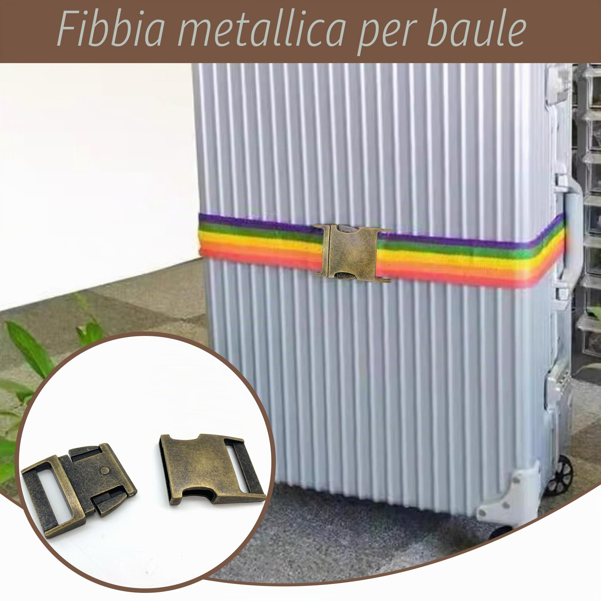 DHER Fibbie a Rilascio Laterale Fibbie in metallo Chiusura, Fibbia per Borsa di Ricambio, Fissaggio per Fibbia per Cintura, per Braccialetti Paracord, Collare per Cani, Zaino