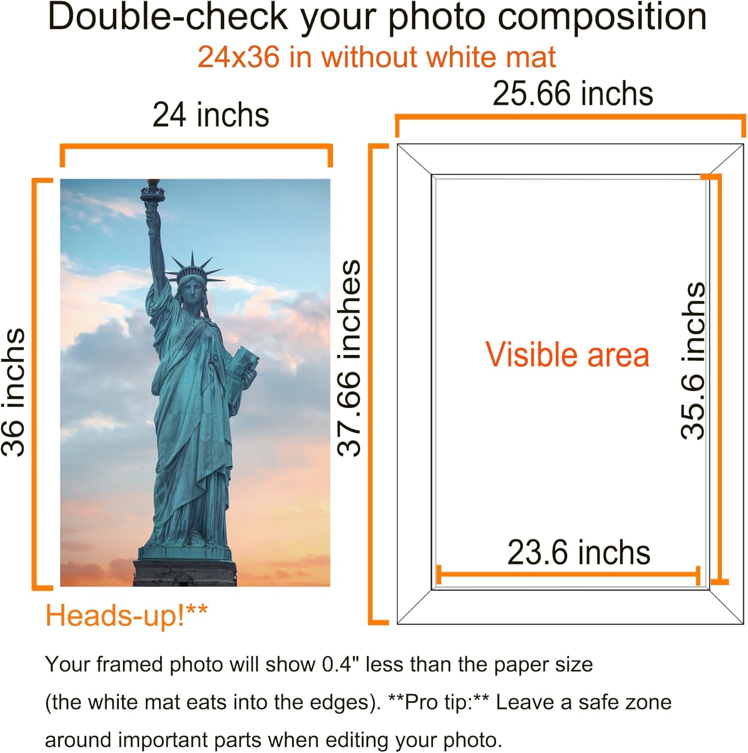 SESEAT 24x36 Picture Frame Brown, Poster Frames Wall Decor Hanging, 1 Pack