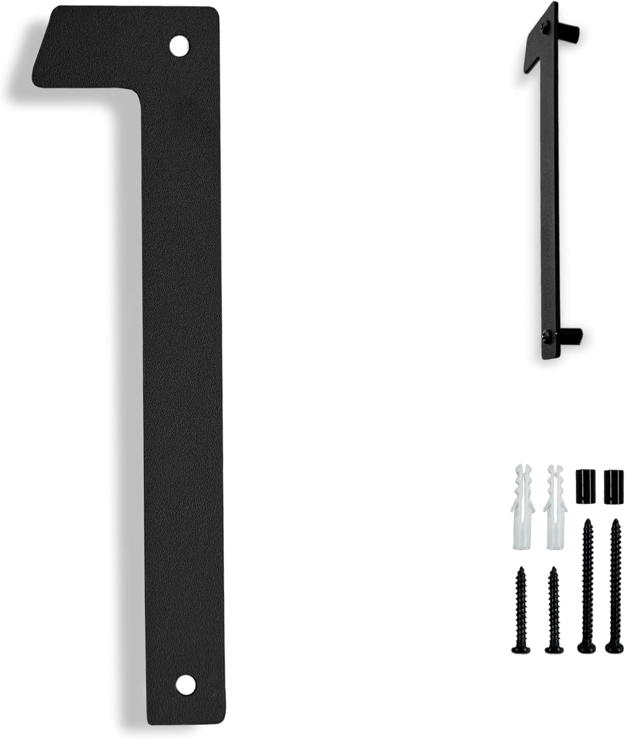 3"4"5"6"8"House Numbers for Outside Floating Flat Mount Stainless Steel Mailbox Address Signs, Heavy-Duty Metal Home Number for Exterior (Black 1, 3 Inch)