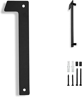 3"4"5"6"8"House Numbers for Outside Floating Flat Mount Stainless Steel Mailbox Address Signs, Heavy-Duty Metal Home Number for Exterior (Black 1, 6 Inch)