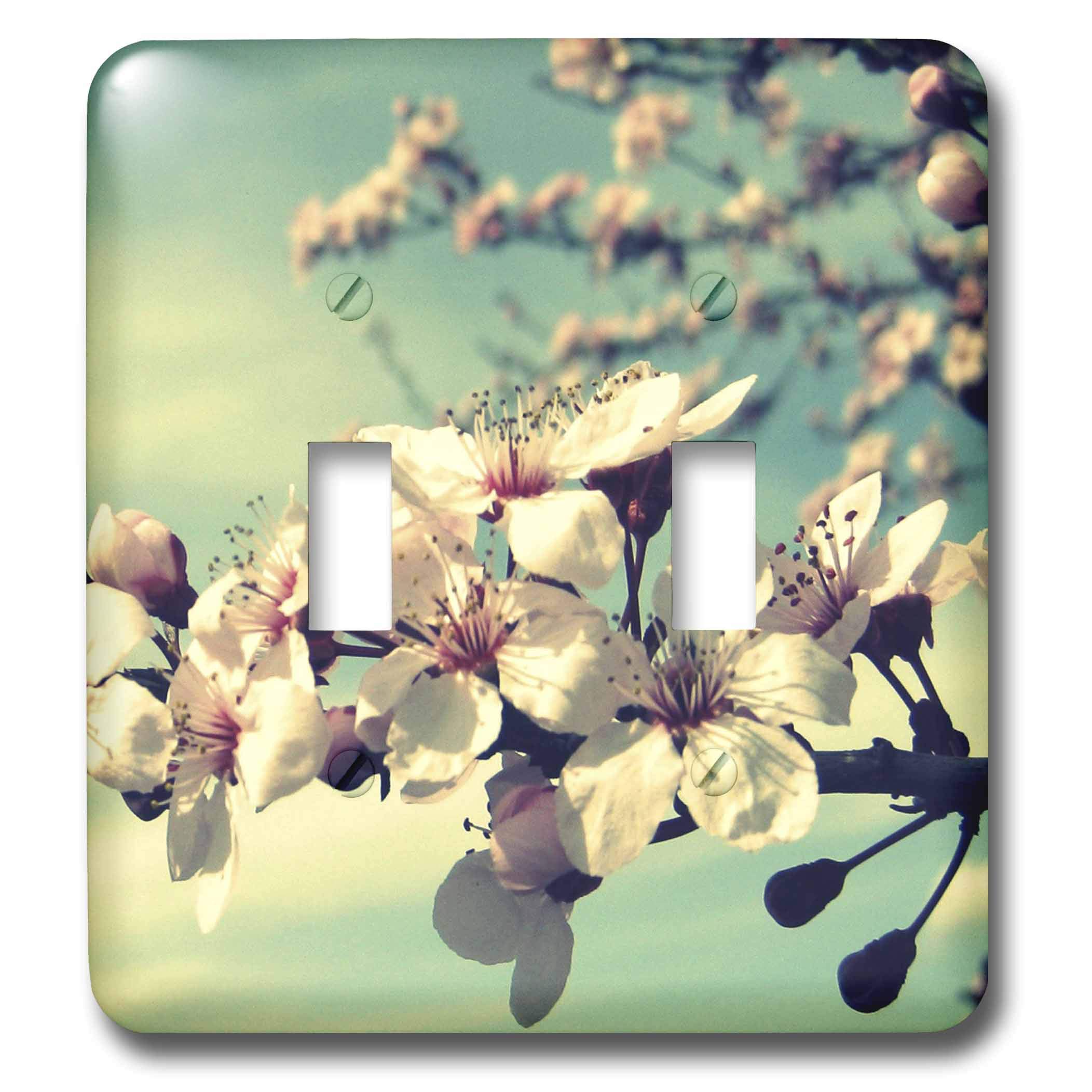 Interrupteur à bascule Zen motif arbre en fleurs 3dRose lsp_40104_2 pour déco murale