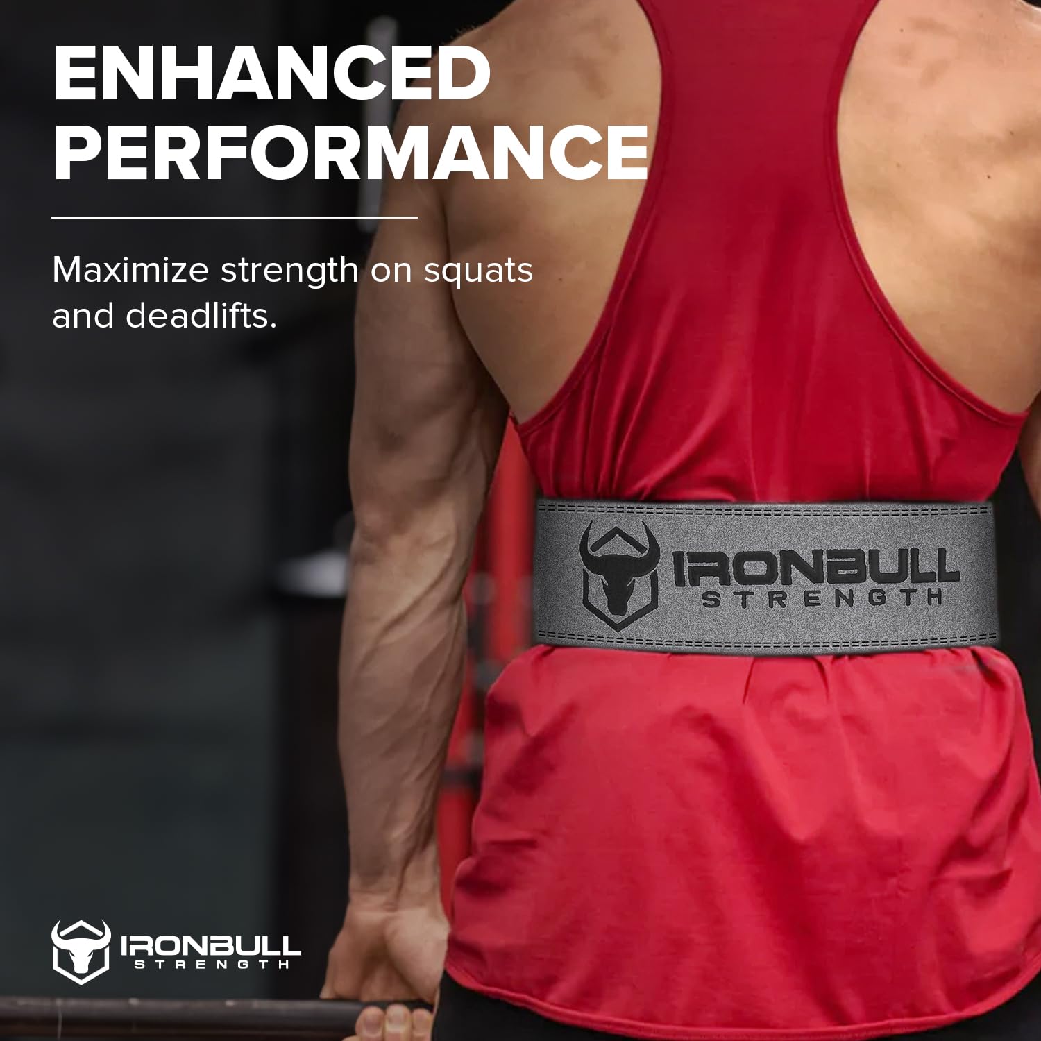 Ceinture d'haltérophilie – Ceinture d'haltérophilie à double broche de 10 mm (approuvée IPF, USAPL, USPA et IPL) | Soutien dorsal en cuir pour l'haltérophilie, la musculation, Strongman – Homme et