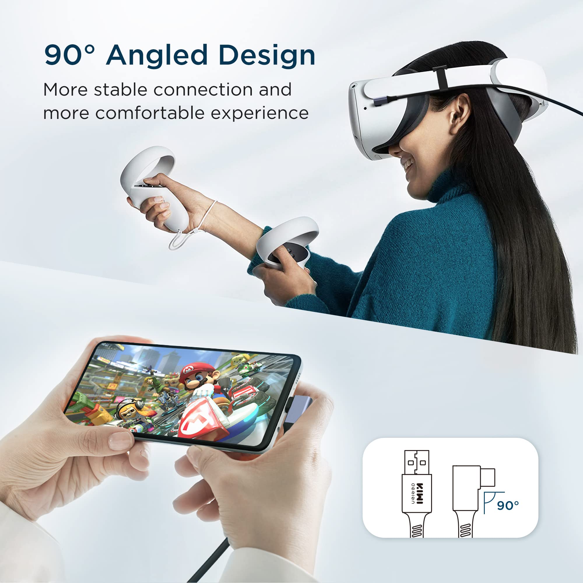 Buy KIWI design Link Cable Compatible for Oculus Quest 2 and Quest 1 to