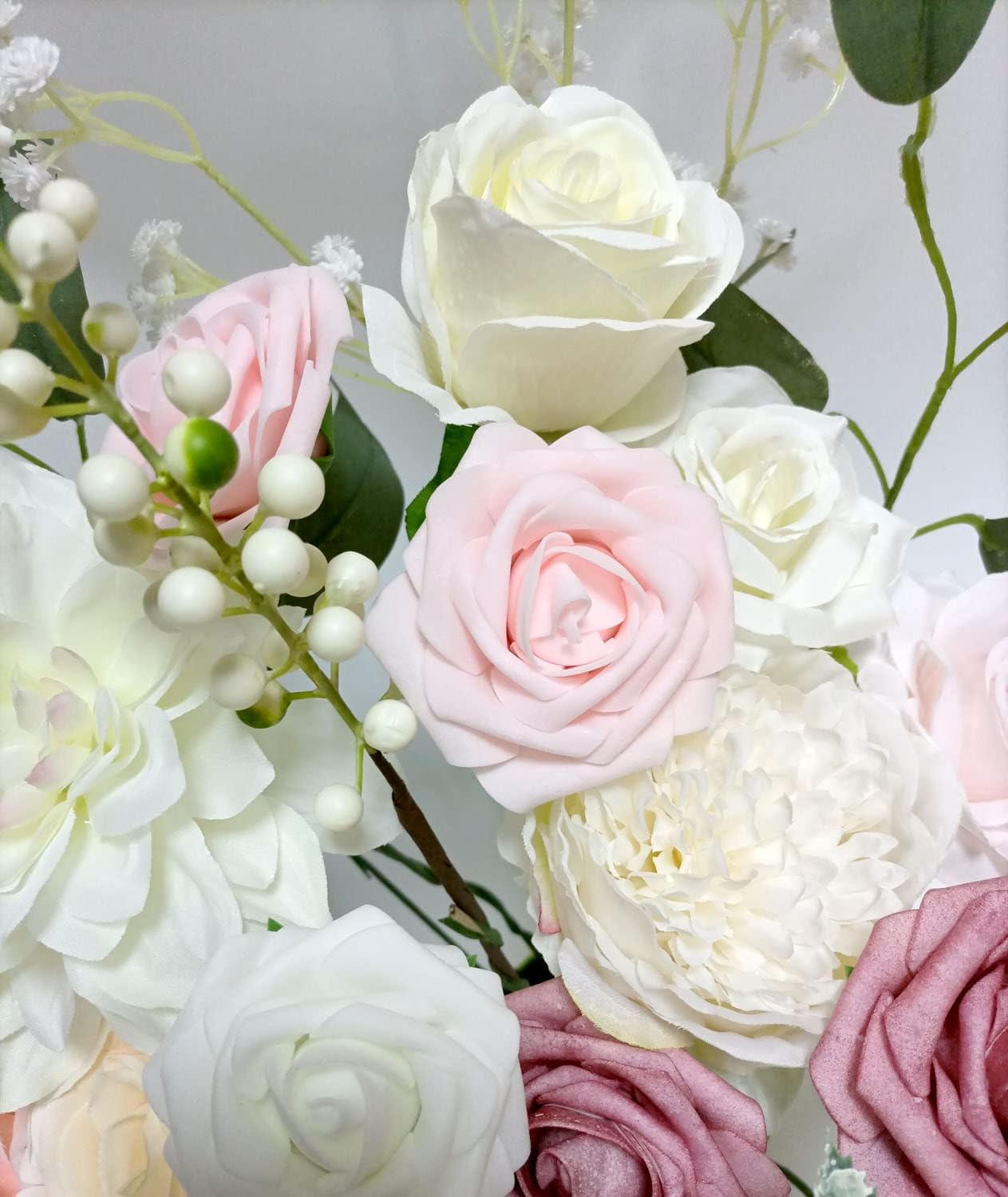 OrgMemory Artificial Flowers, Foam Fake Combo Box Set, Flowers with Stems - Image 3