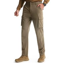 Men's Hiking Pants Cargo Pockets Straight Leg Pants UPF