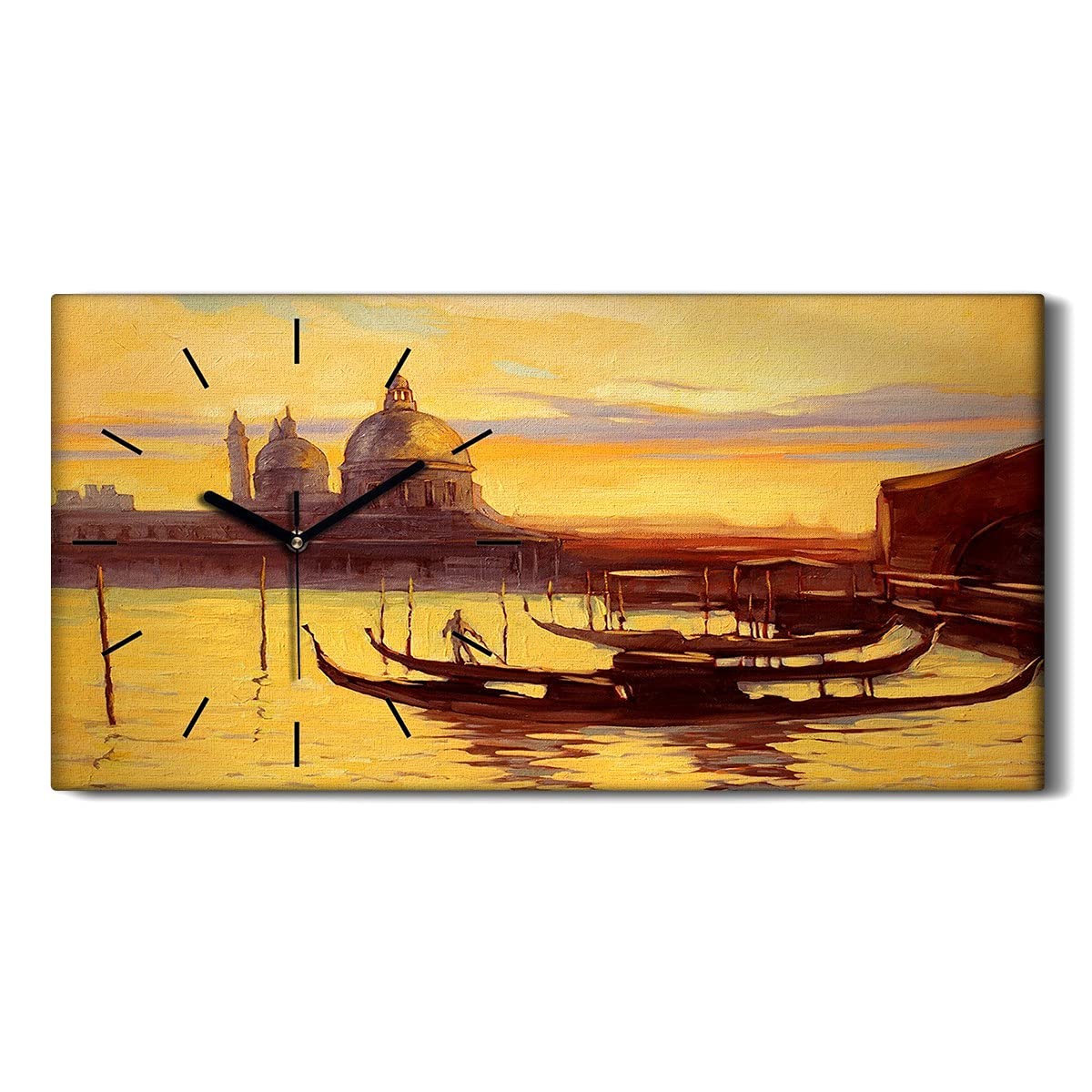 Horloge sur toile image art moderne city impression haute définition décoration luxe