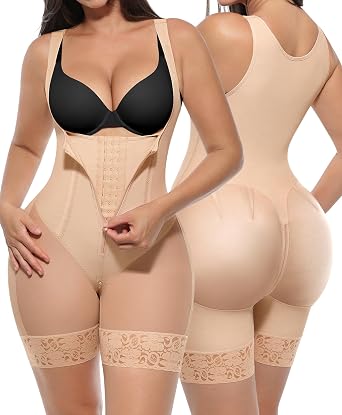 SHAPELLX Fajas Colombianas Tummy Control Shapewear for Women Postpartum Butt Lifter Full Body Shaper Compression Garment