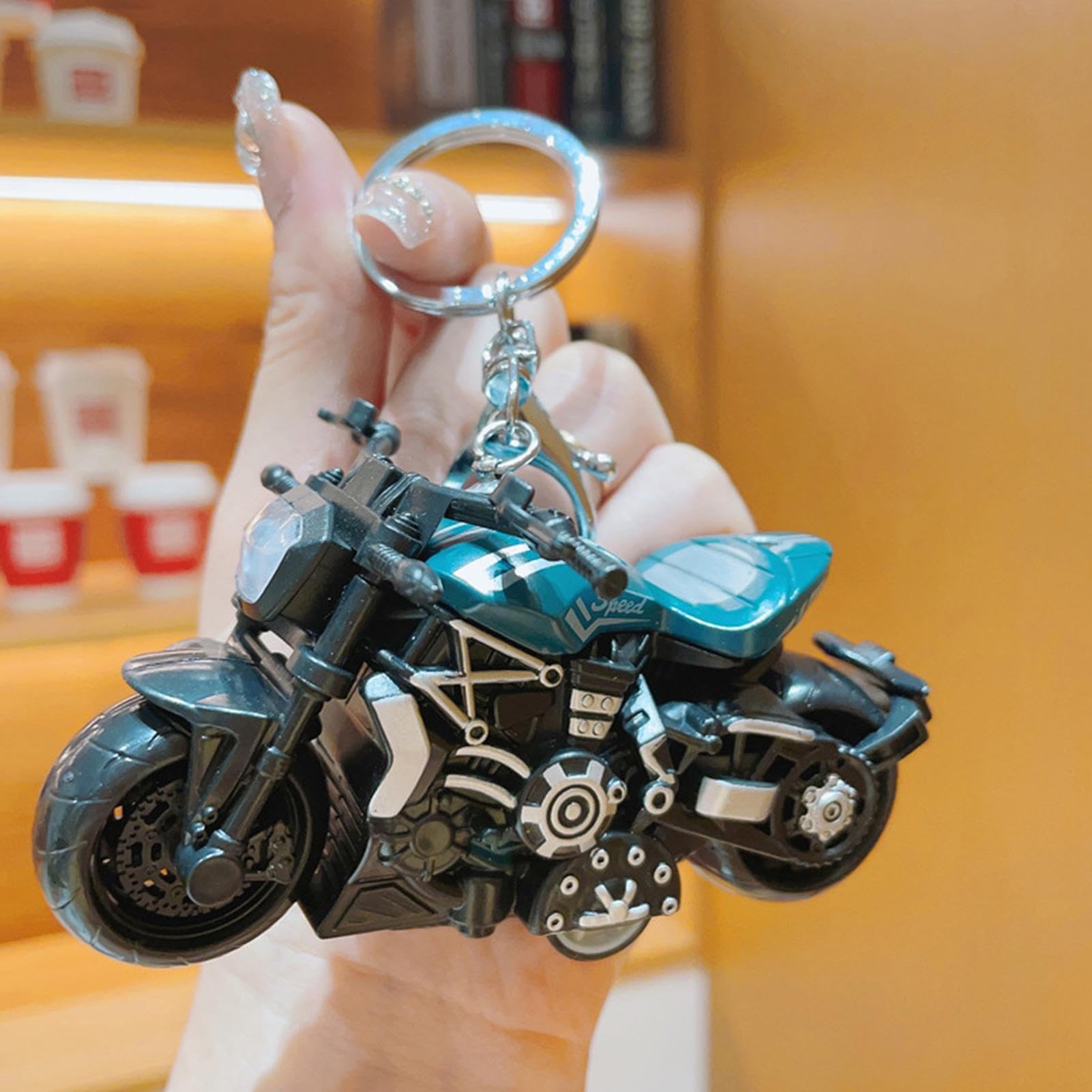 Amazon.co.jp: [DECI] バイクの形のキーホルダー | バックパック