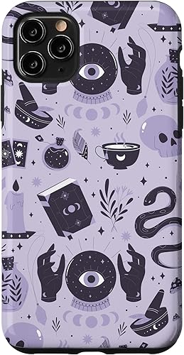 iPhone 11 Pro Max Witch's Essentials Pattern Witchy Design Halloween Cute Case