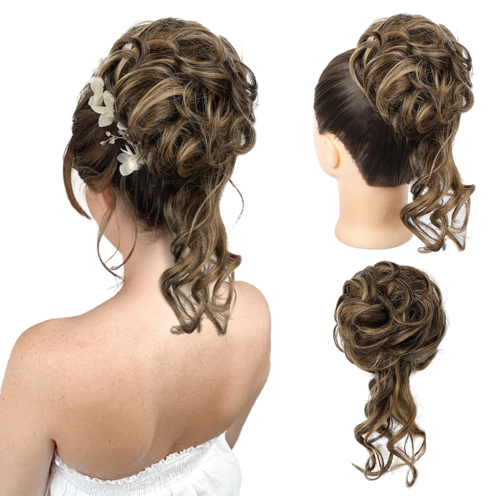 REECHO Messy Bun Hair Piece