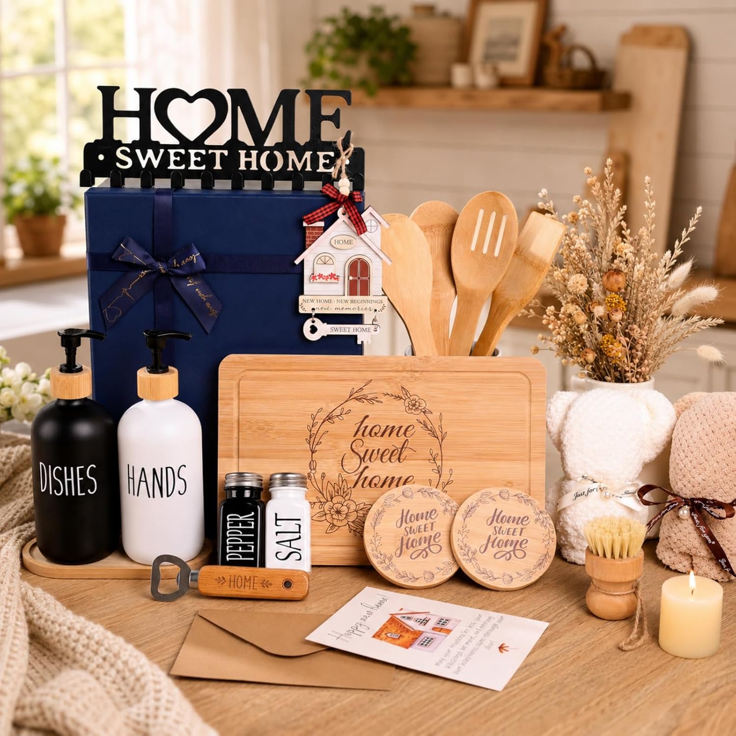 21 Pcs House Warming Gift New Home for Men Women, Closing Gift for Client