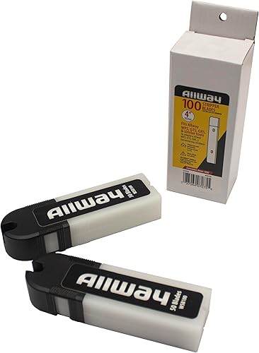 Miniatura 3 de ALLWAY Cuchilla raspadora de repuesto WSB100, 4 pulgadas, paquete de 100