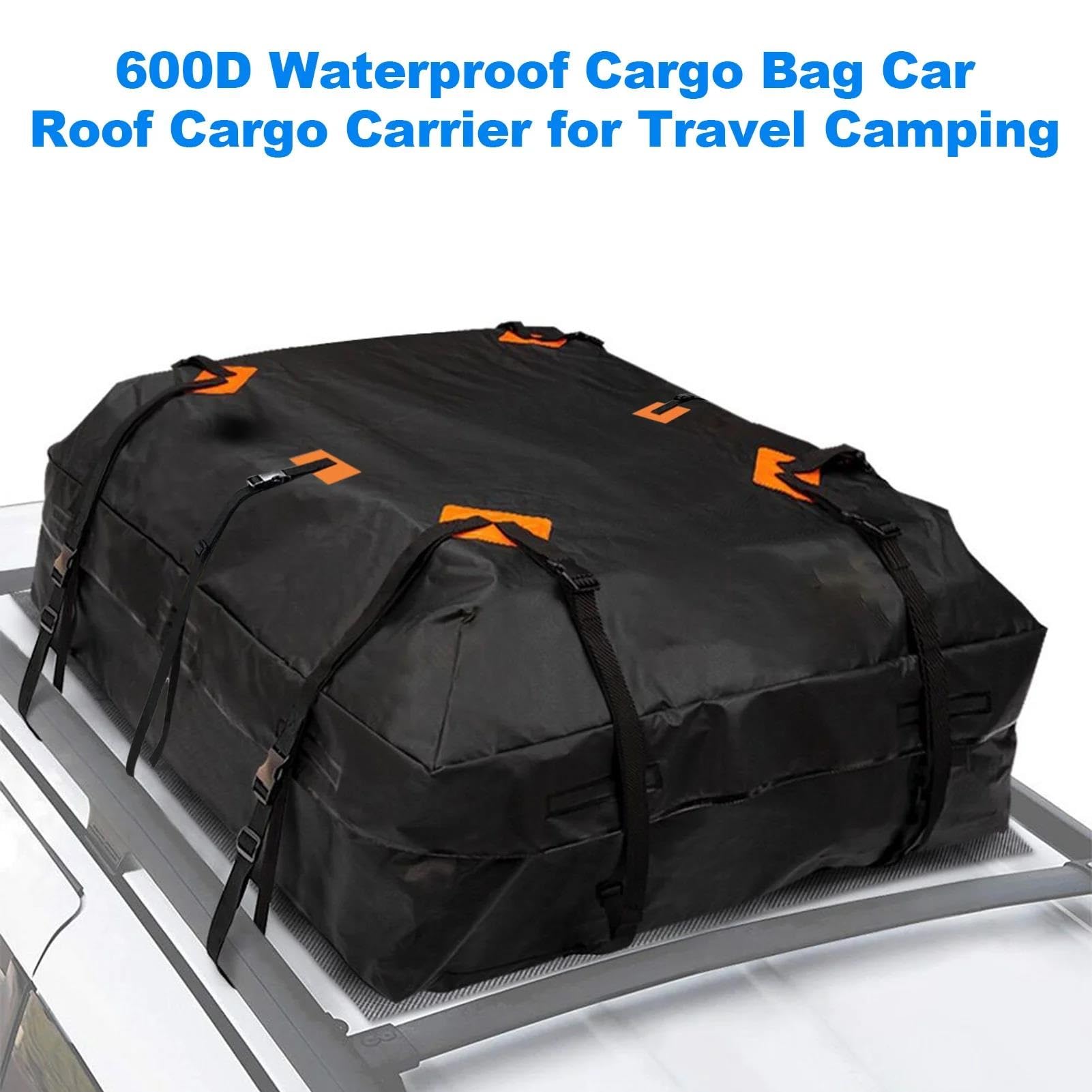 566L 600D Borsa Carico Impermeabile Tetto Dell'auto Borsa Portabagagli Universale Borsa Cubi Stoccaggio 20 Cubici Per Auto Con/senza Portapacchi Auto Portapacchi Barre Portatutto