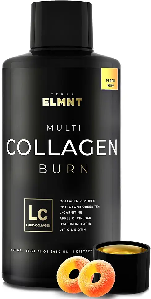 Premium Liquid Collagen for Women Weight Loss &amp; Beauty w. Hyaluronic Acid, Biotin, L-Carnitine, Apple C Vinegar - Ultra Pure Multi Collagen Protein Shots Drink + Hair &amp; Skin Liquid Vitamins - 