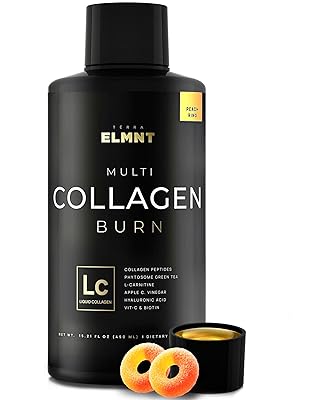 Premium Liquid Collagen for Women Weight Loss & Beauty w. Hyaluronic Acid, Biotin, L-Carnitine, Apple C Vinegar - Ultra Pure Multi Collagen Protein Shots Drink + Hair & Skin Liquid Vitamins - Colageno