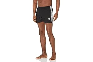 adidas Men's Standard 3-Stripes Swim Trunks