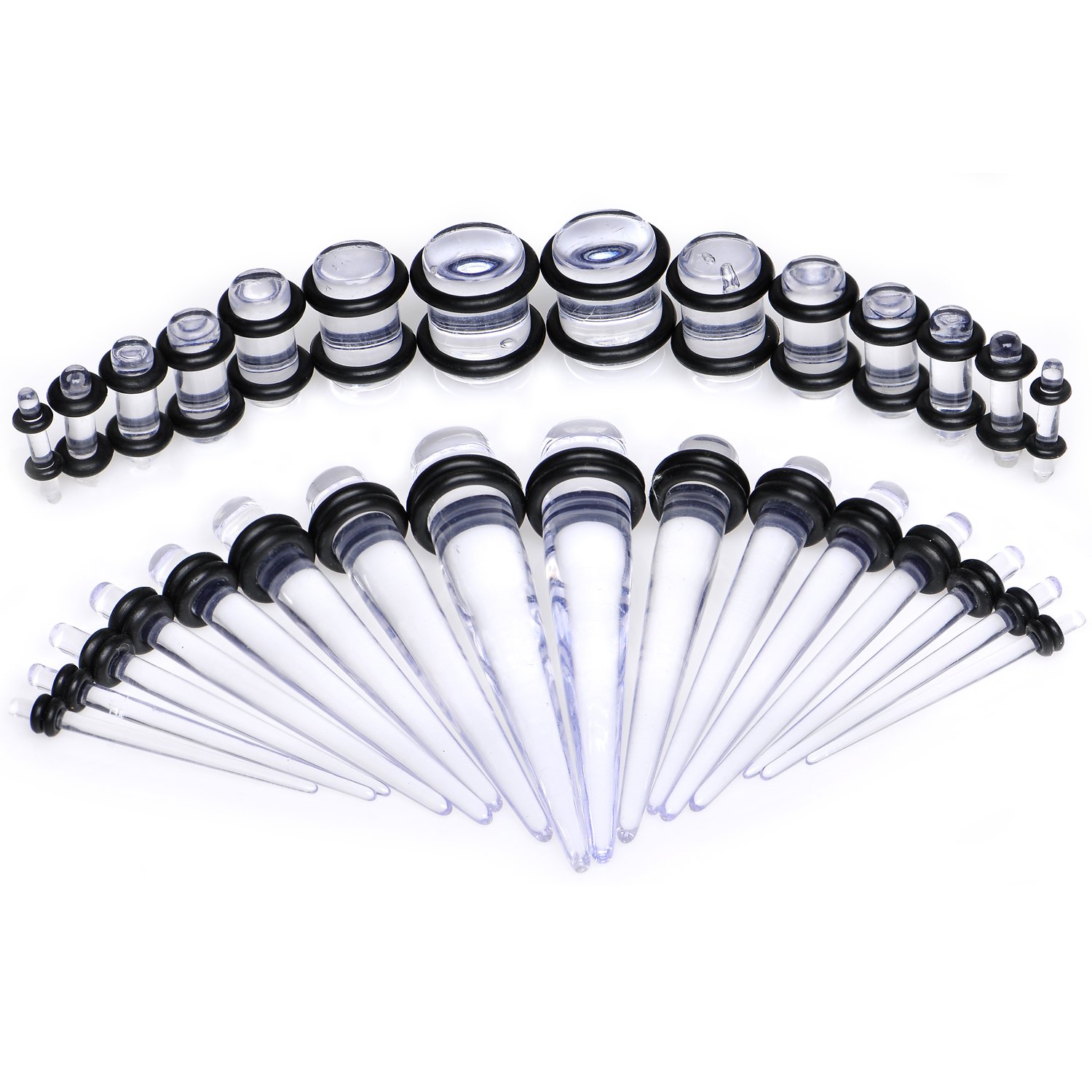 Ear Stretching Kit 00g To Inch Gauge Ear Taper Kit ZAYA Stainless