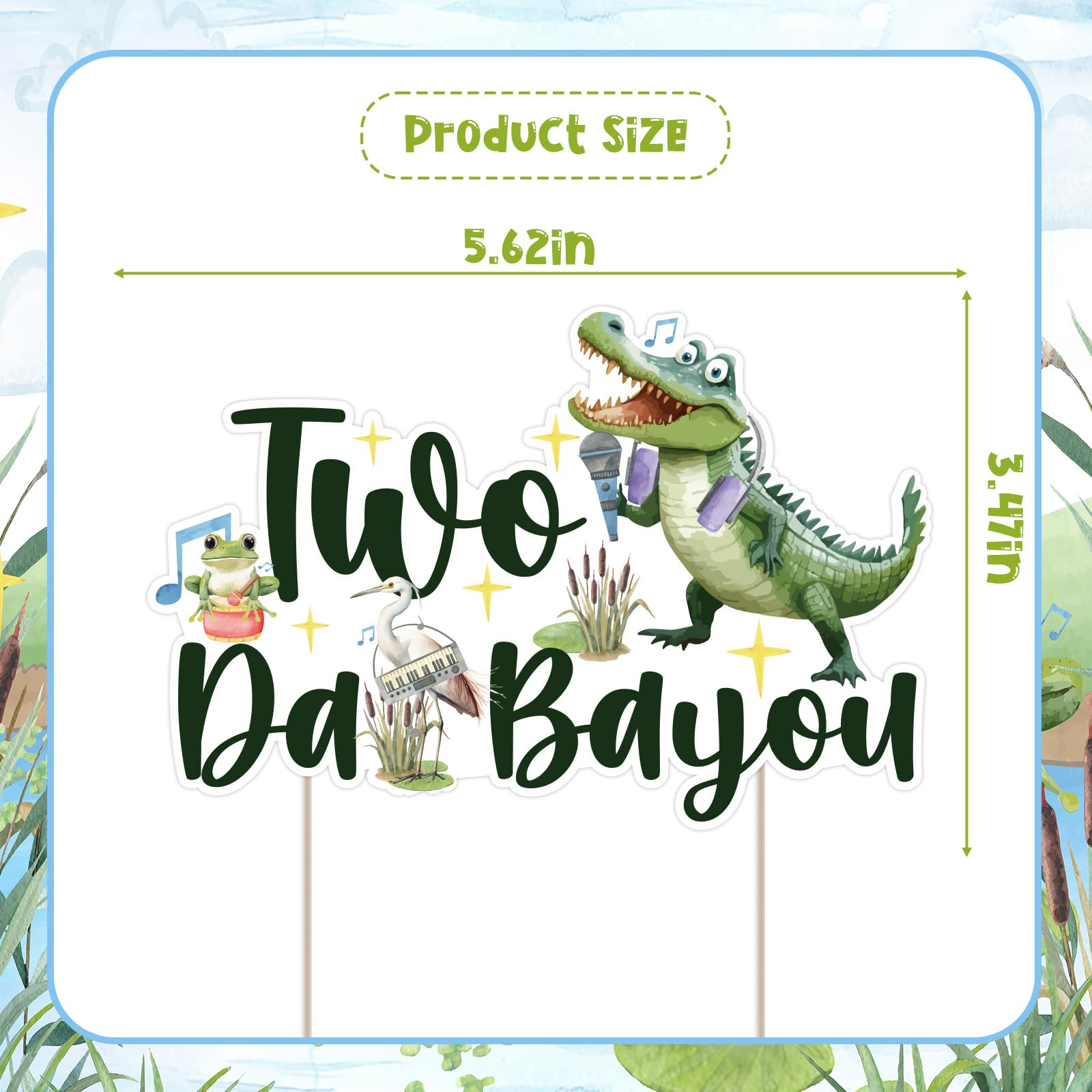 Wonmelody Krokodil-Partydeko-Set – 2 Banner + Girlande Für „Two Da Bayou“-Party, Aquarell-Design Mit Alligator, Fisch & Co., Ideal Für 2. Geburtstag Wonmelody Krokodil-Partydeko-Set – 2 Banner + Girlande Für „Two Da Bayou“-Party, Aquarell-Design Mit Alligator, Fisch & Co., Ideal Für 2. Geburtstag