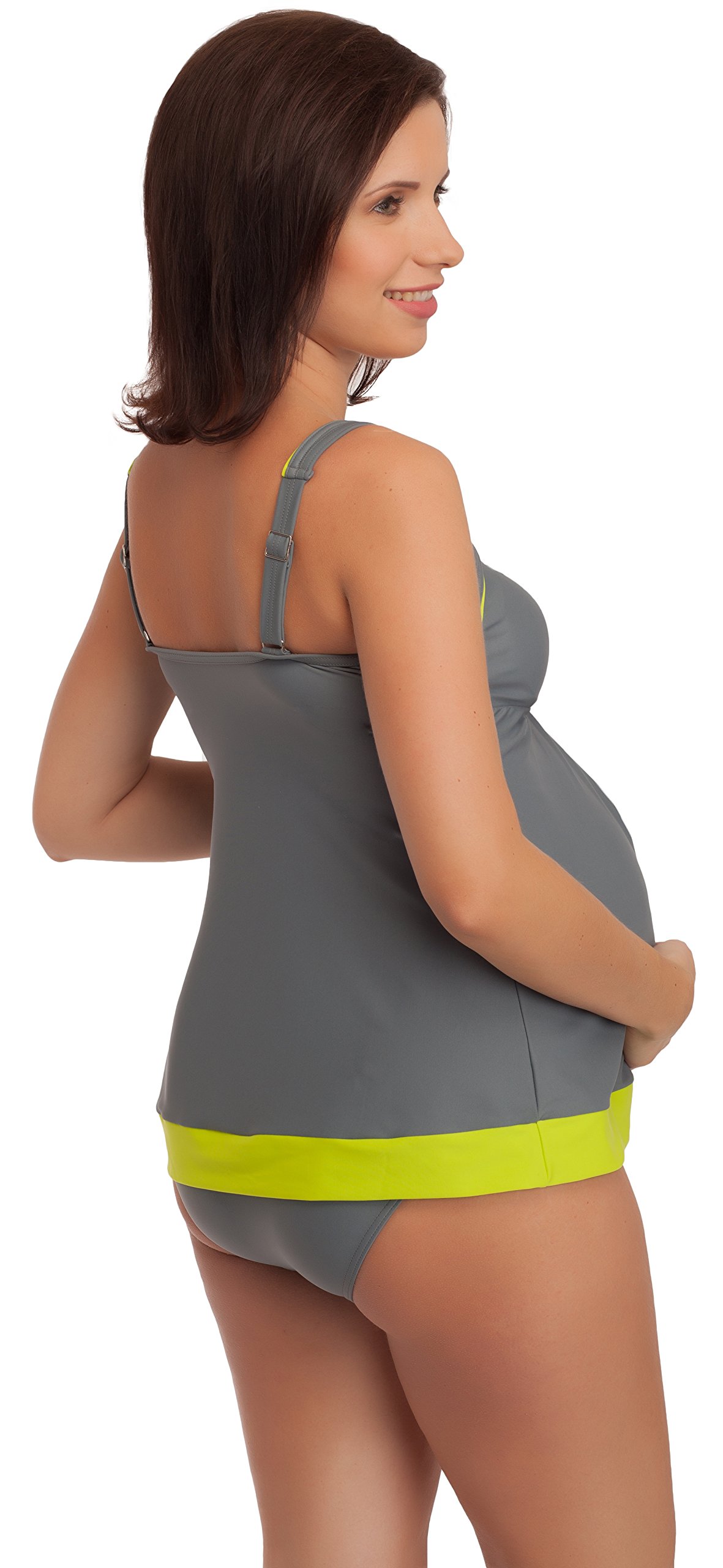 Be Mammy Premamá Trajes de Baño 2 Piezas Tankini Ropa Verano Maternidad MujerGR1C2