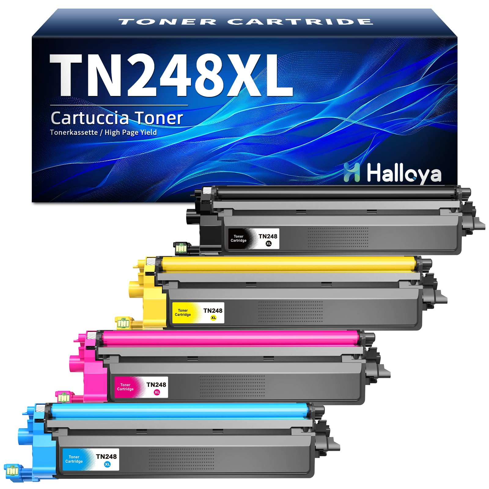 TN248XL TN248 Toner Compatibili per Brother TN 248 TN-248 | Compatibile perBrother MFC-L3740CDW MFC-L3740CDWE MFC-L3760CDW DCP-L3560CDW HL-L3220CW DCP-L3520CDW HL-L3240CDW Con chip