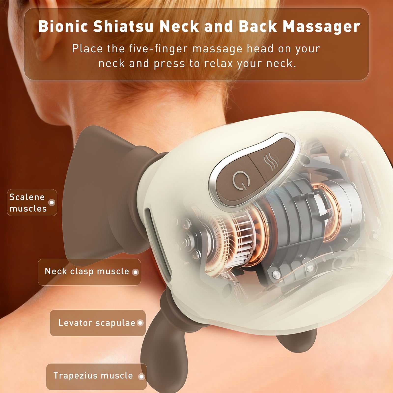 Amazon.com: LIDEEYA 4D Wireless Neck Shoulder Massager, Bionic