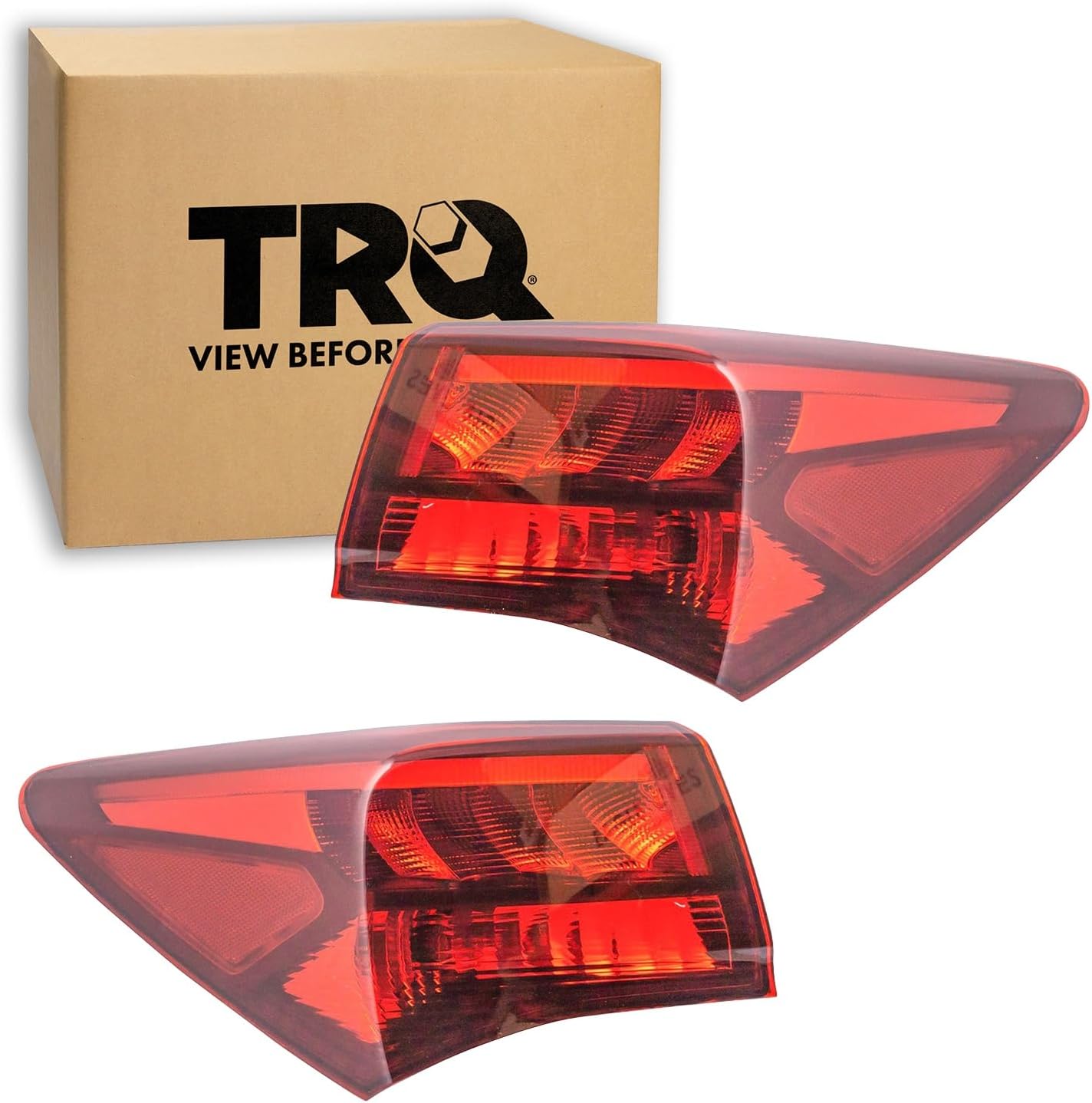 TRQ 2-Piece Outer Tail Light Assembly Set for 2015–2017 Acura TLX